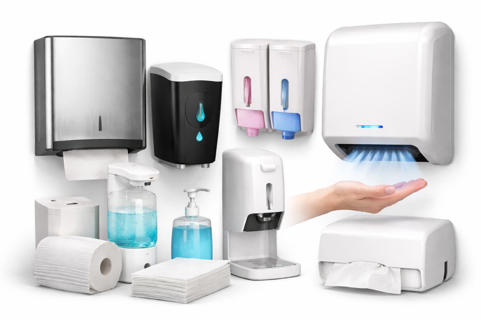 DISPENSERS AND HAND DRIERS